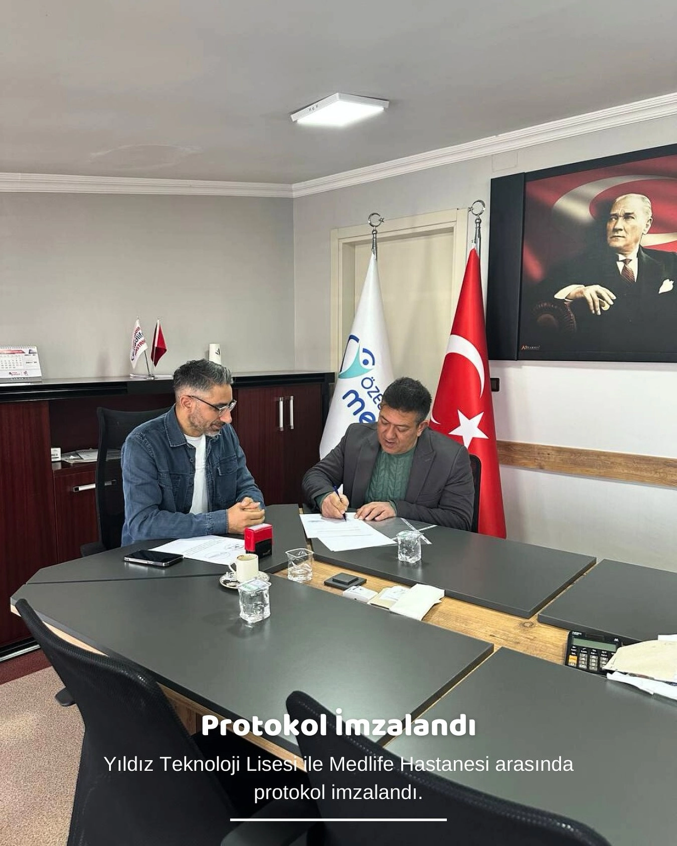 Yıldız Teknoloji Lisesi ile Medlife Hastanesi arasında protokol imzalandı